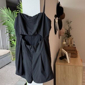 Black cutout romper